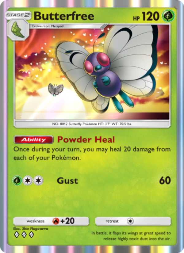 Butterfree 007/286 — Genetic Apex (English Pokémon TCG card)