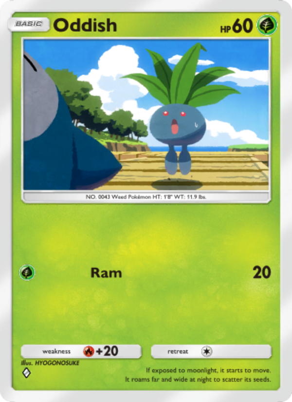 Oddish 011/286 — Genetic Apex (English Pokémon TCG card)