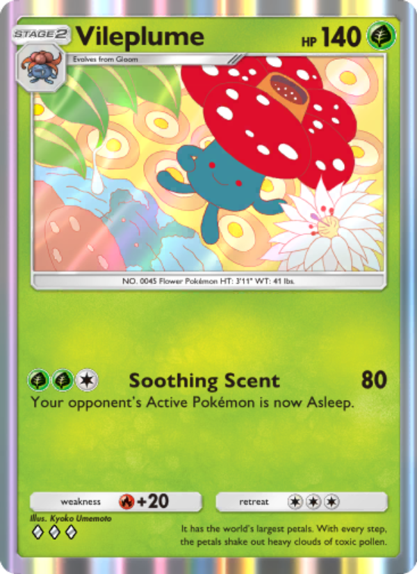 Vileplume 013/286 — Genetic Apex (English Pokémon TCG card)