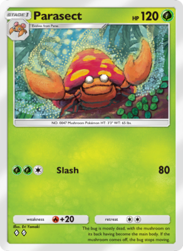 Parasect 015/286 — Genetic Apex (English Pokémon TCG card)