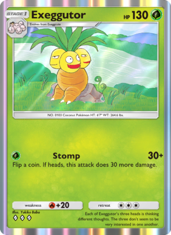 Exeggutor 022/286 — Genetic Apex (English Pokémon TCG card)
