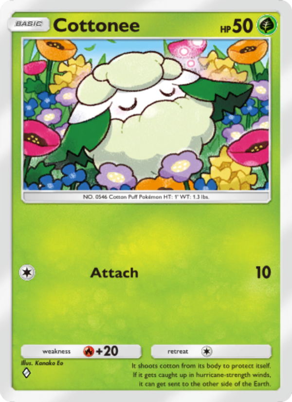 Cottonee 027/286 — Genetic Apex (English Pokémon TCG card)