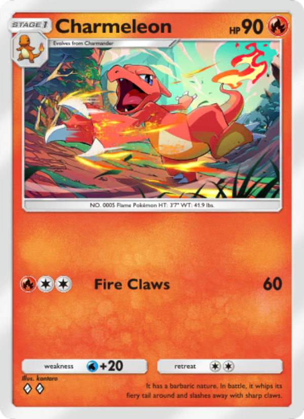 Charmeleon 034/286 — Genetic Apex (English Pokémon TCG card)