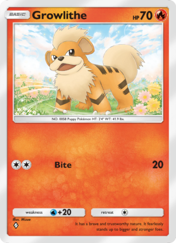 Growlithe 039/286 — Genetic Apex (English Pokémon TCG card)