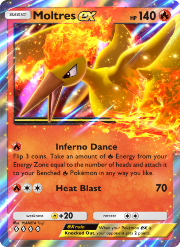 Moltres ex 047/286 — Genetic Apex (English Pokémon TCG card)