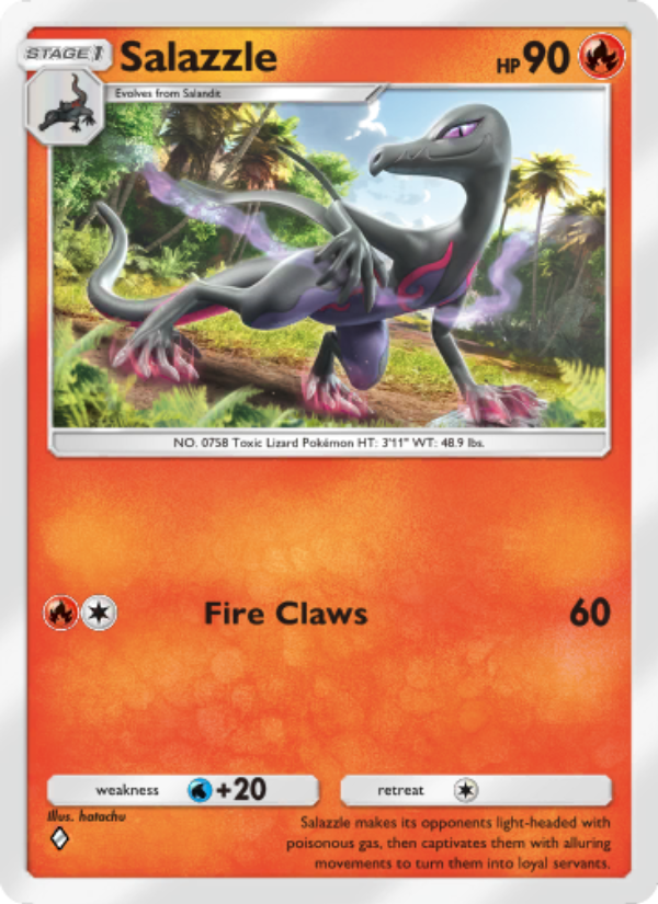 Salazzle 050/286 — Genetic Apex (English Pokémon TCG card)