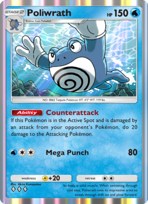 Poliwrath 061/286 — Genetic Apex (English Pokémon TCG card)