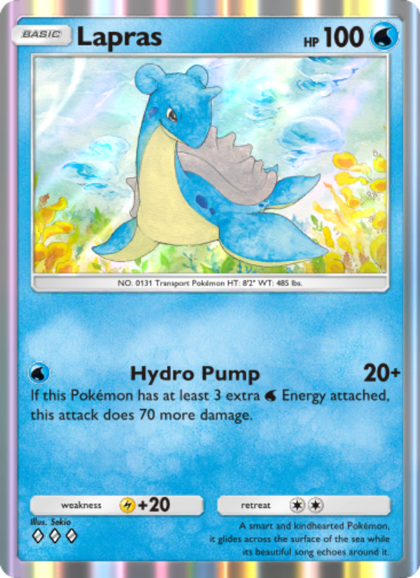 Lapras 079/286 — Genetic Apex (English Pokémon TCG card)