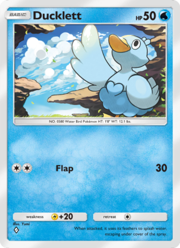 Ducklett 085/286 — Genetic Apex (English Pokémon TCG card)