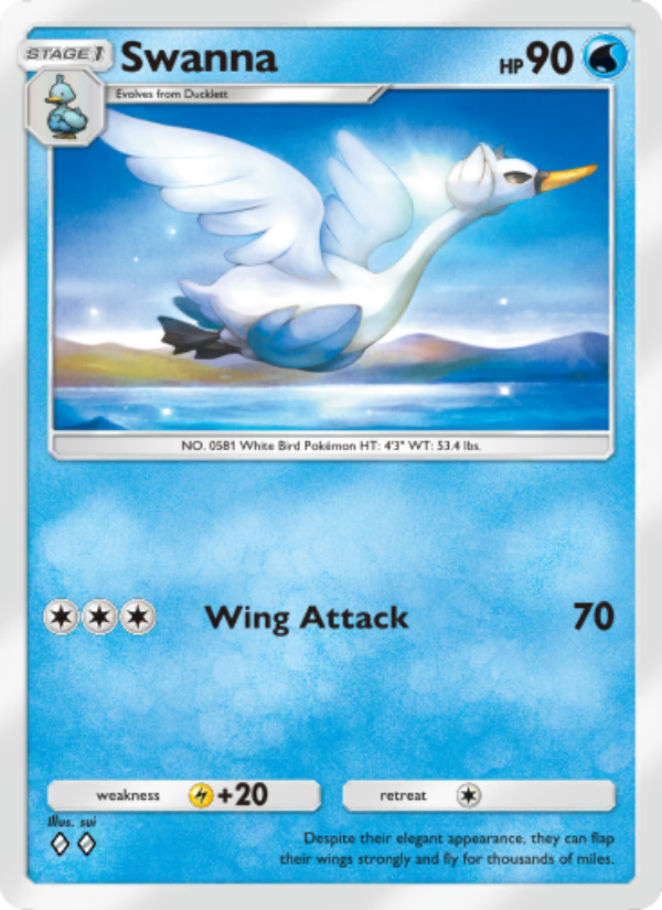 Swanna 086/286 — Genetic Apex (English Pokémon TCG card)