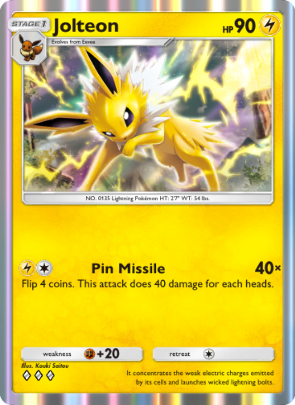 Jolteon 102/286 — Genetic Apex (English Pokémon TCG card)