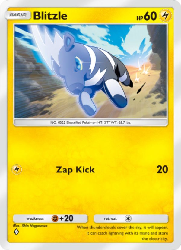 Blitzle 105/286 — Genetic Apex (English Pokémon TCG card)