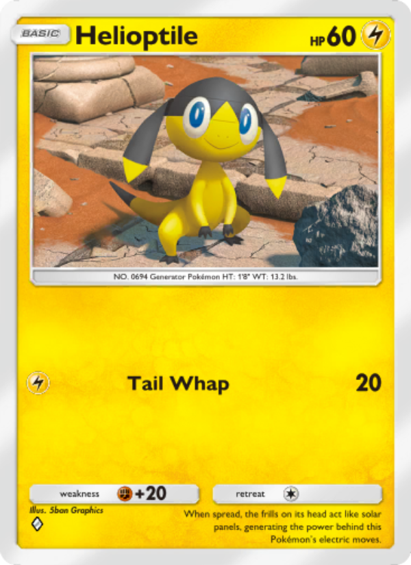 Helioptile 110/286 — Genetic Apex (English Pokémon TCG card)