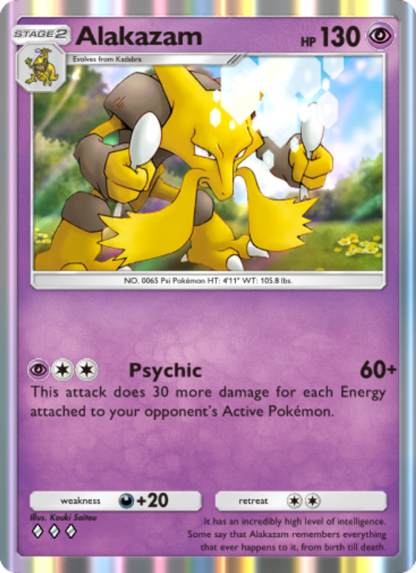 Alakazam 117/286 — Genetic Apex (English Pokémon TCG card)