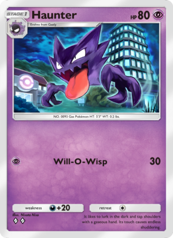 Haunter 121/286 — Genetic Apex (English Pokémon TCG card)