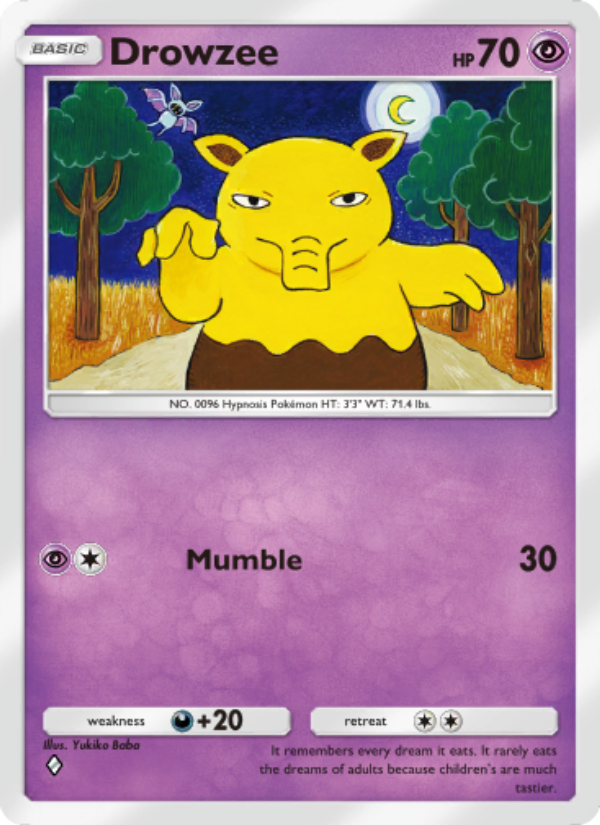 Drowzee 124/286 — Genetic Apex (English Pokémon TCG card)