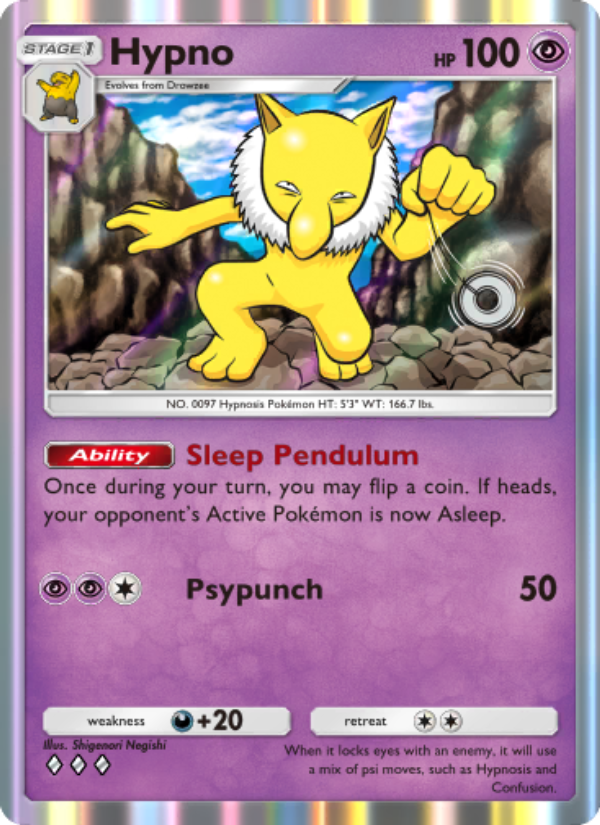 Hypno 125/286 — Genetic Apex (English Pokémon TCG card)