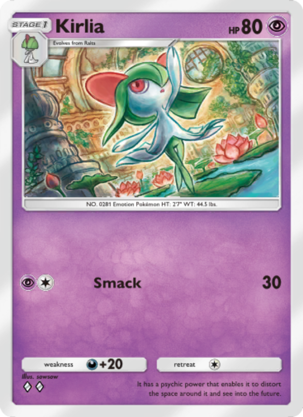 Kirlia 131/286 — Genetic Apex (English Pokémon TCG card)