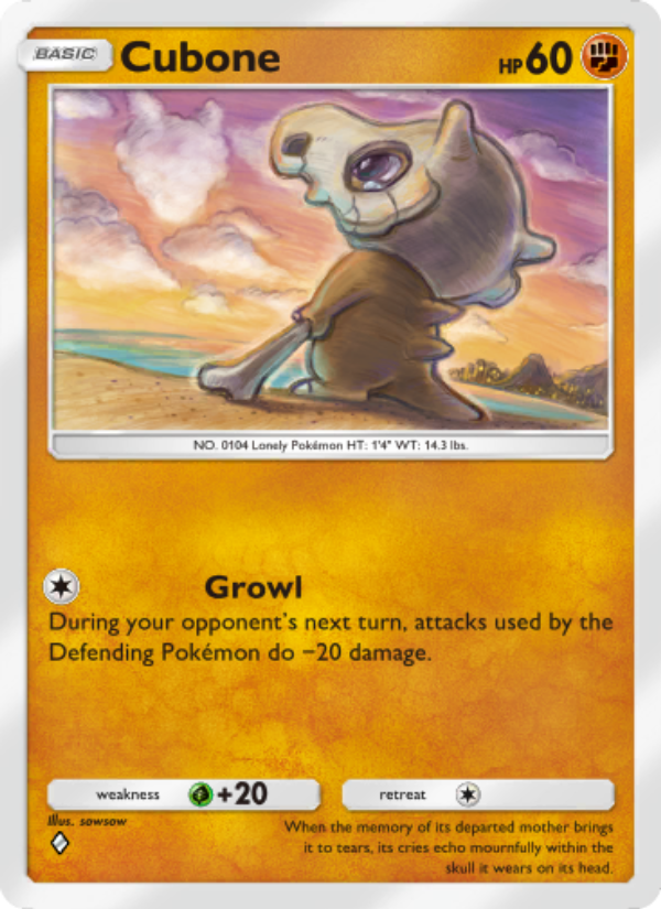 Cubone 151/286 — Genetic Apex (English Pokémon TCG card)