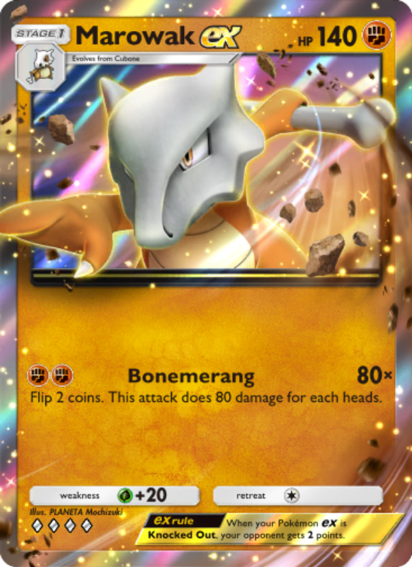 Marowak ex 153/286 — Genetic Apex (English Pokémon TCG card)
