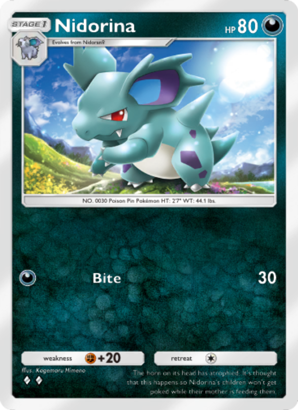 Nidorina 167/286 — Genetic Apex (English Pokémon TCG card)