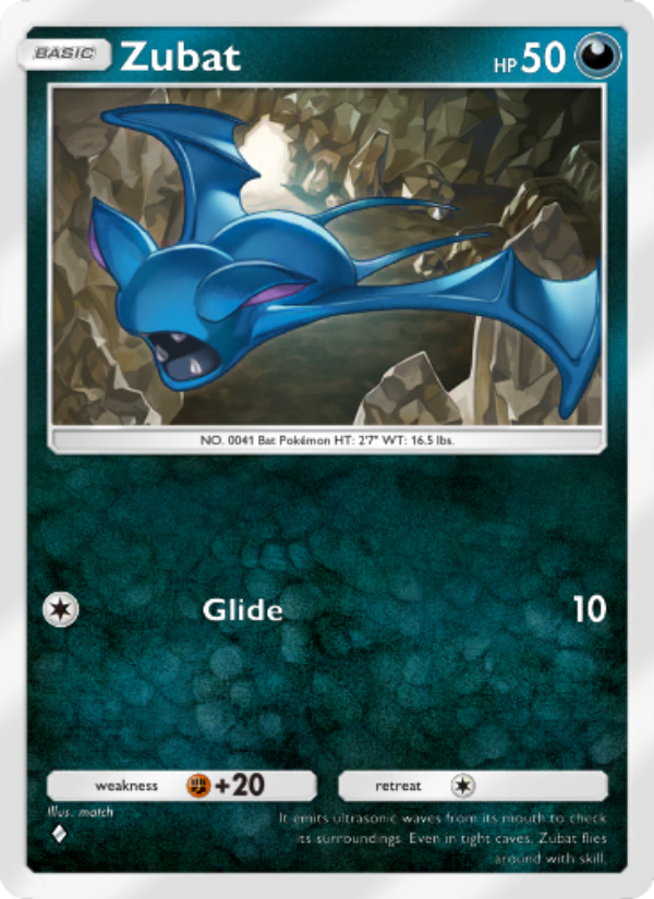 Zubat 172/286 — Genetic Apex (English Pokémon TCG card)