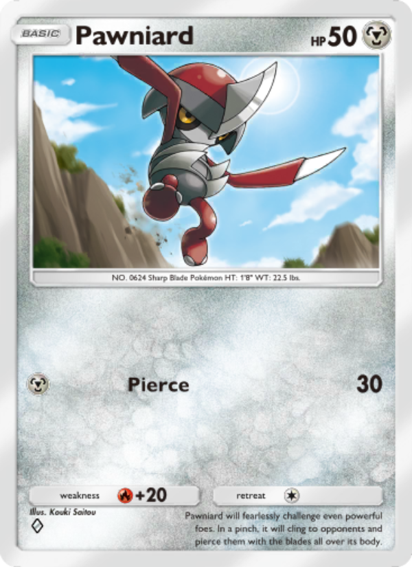 Pawniard 179/286 — Genetic Apex (English Pokémon TCG card)