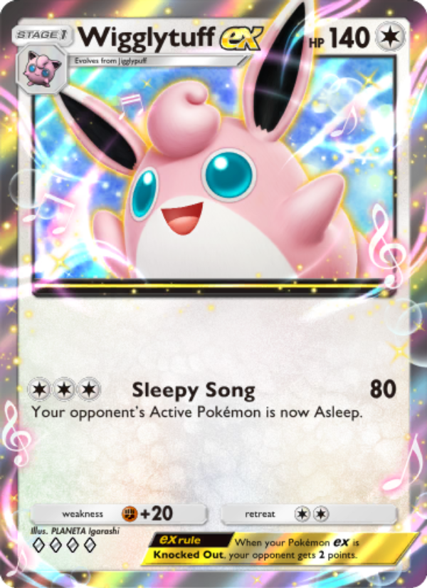 Wigglytuff ex 195/286 — Genetic Apex (English Pokémon TCG card)