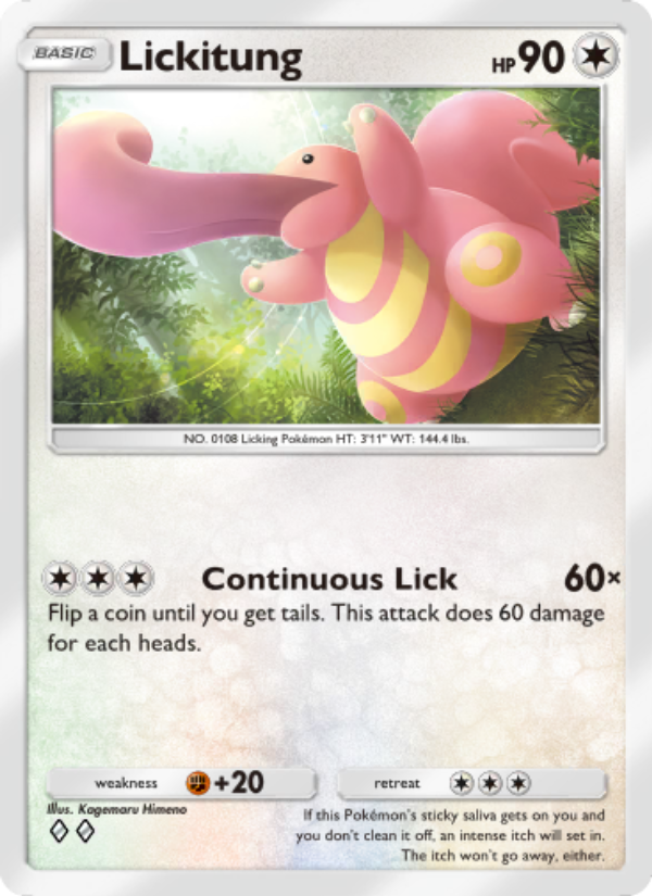 Lickitung 201/286 — Genetic Apex (English Pokémon TCG card)