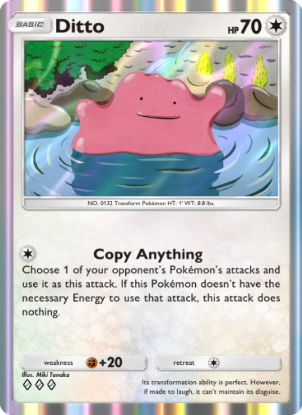 Ditto 205/286 — Genetic Apex (English Pokémon TCG card)