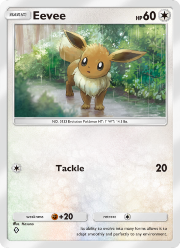 Eevee 207/286 — Genetic Apex (English Pokémon TCG card)