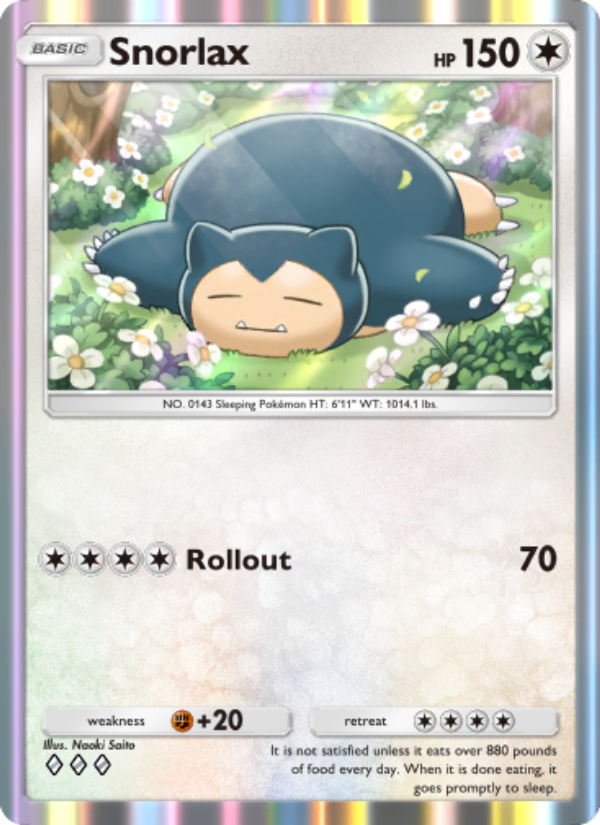 Snorlax 211/286 — Genetic Apex (English Pokémon TCG card)