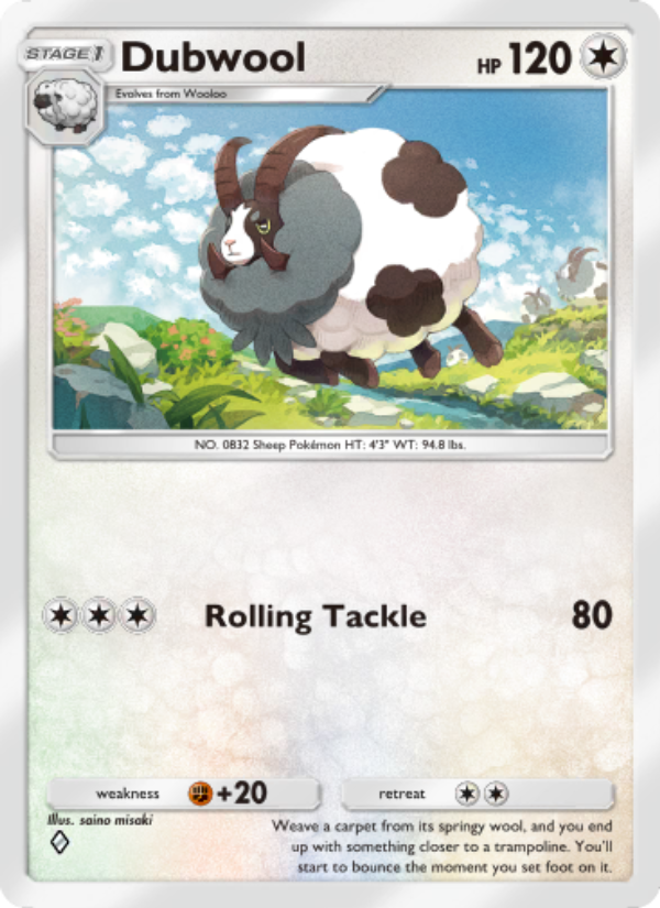 Dubwool 215/286 — Genetic Apex (English Pokémon TCG card)