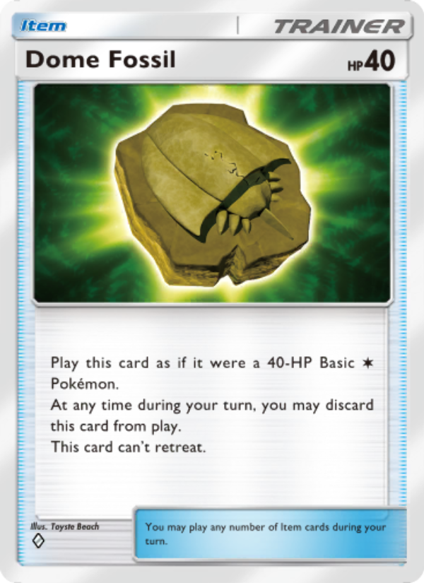 Dome Fossil 217/286 — Genetic Apex (English Pokémon TCG card)