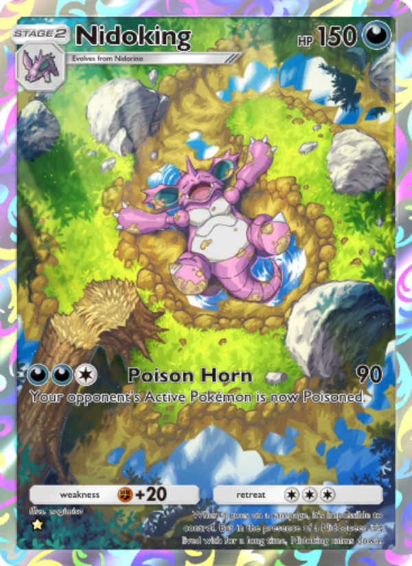 Nidoking 241/286 — Genetic Apex (English Pokémon TCG card)