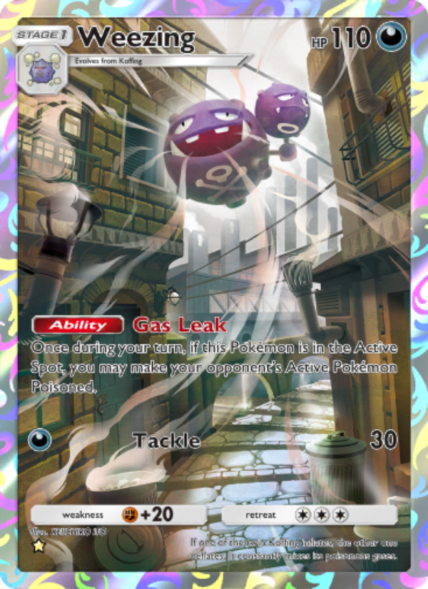 Weezing 243/286 — Genetic Apex (English Pokémon TCG card)