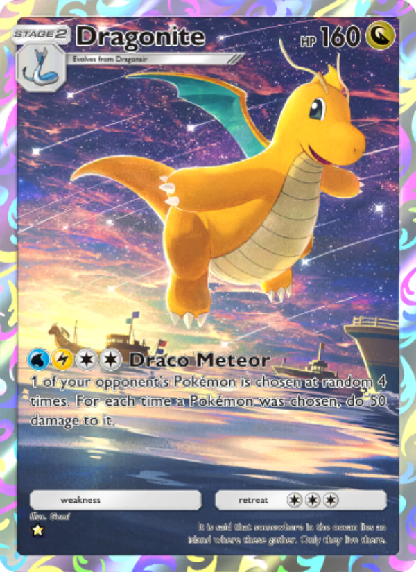 Dragonite 244/286 — Genetic Apex (English Pokémon TCG card)