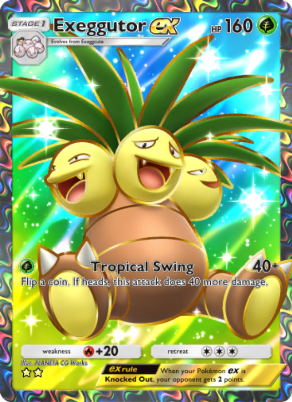 Exeggutor ex 252/286 — Genetic Apex (English Pokémon TCG card)
