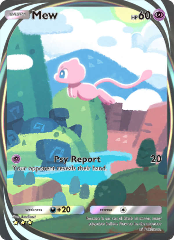 Mew 283/286 — Genetic Apex (English Pokémon TCG card)