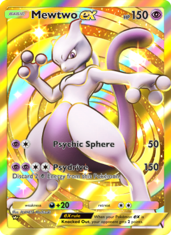 Mewtwo ex 286/286 — Genetic Apex (English Pokémon TCG card)