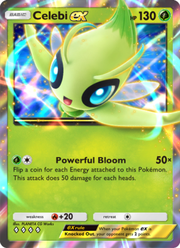 Celebi ex 003/86 — Mythical Island (English Pokémon TCG card)