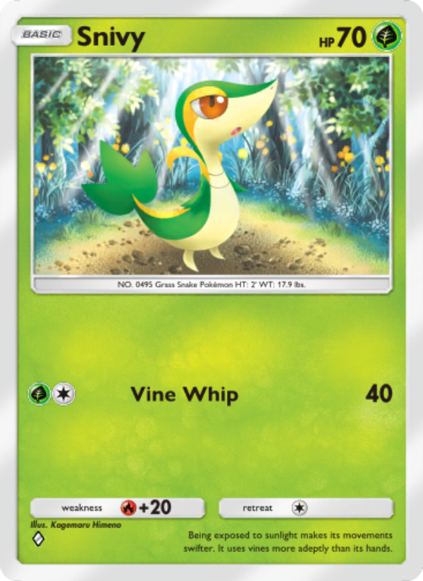 Snivy 004/86 — Mythical Island (English Pokémon TCG card)