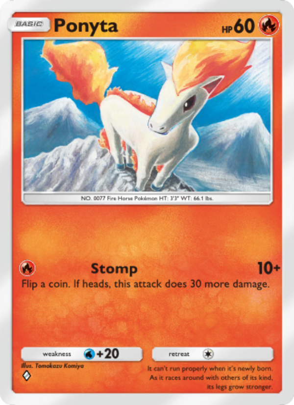 Ponyta 010/86 — Mythical Island (English Pokémon TCG card)
