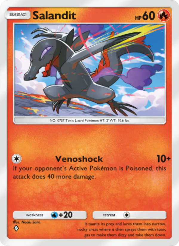 Salandit 015/86 — Mythical Island (English Pokémon TCG card)