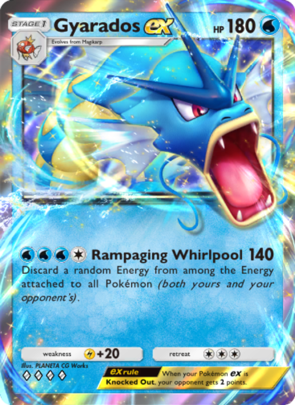 Gyarados ex 018/86 — Mythical Island (English Pokémon TCG card)