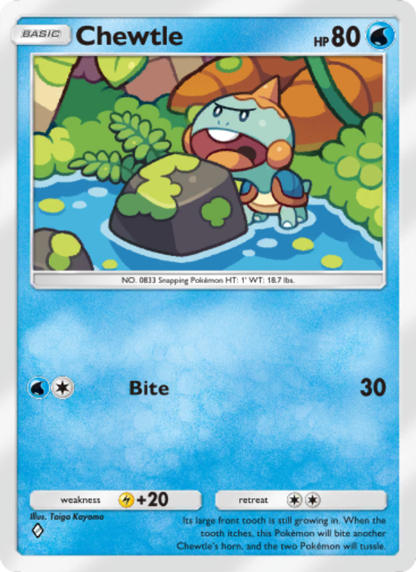 Chewtle 022/86 — Mythical Island (English Pokémon TCG card)
