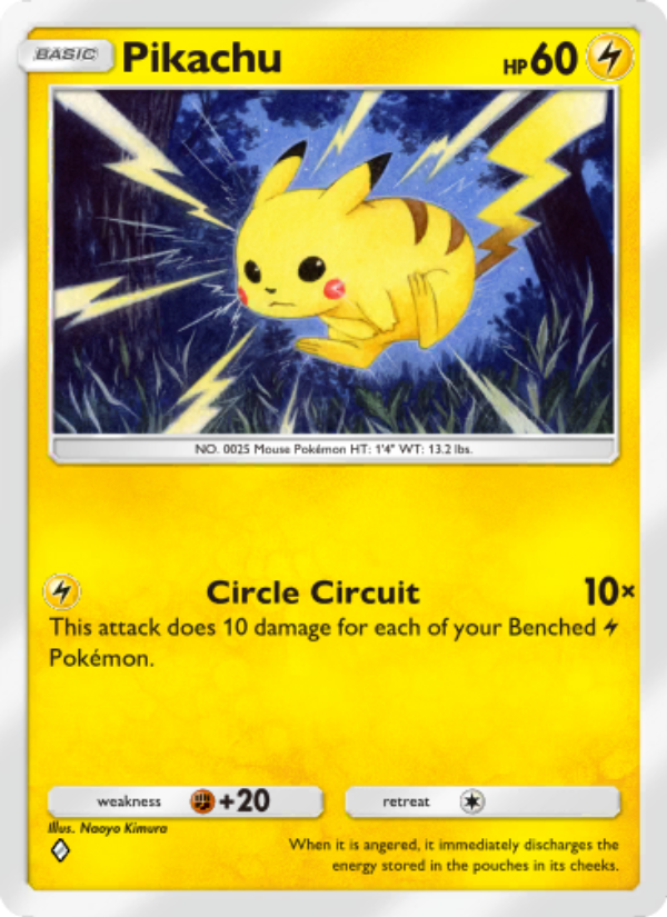 Pikachu 025/86 — Mythical Island (English Pokémon TCG card)