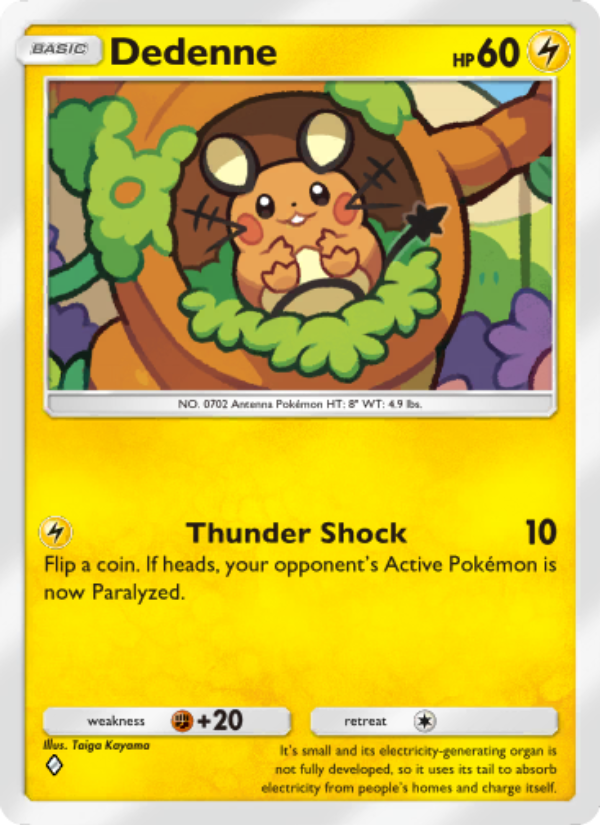 Dedenne 030/86 — Mythical Island (English Pokémon TCG card)