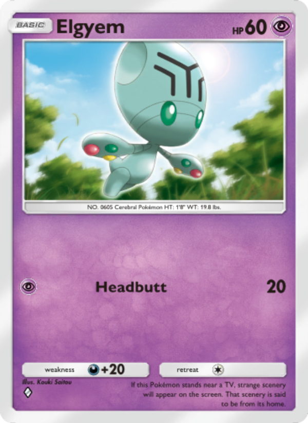 Elgyem 034/86 — Mythical Island (English Pokémon TCG card)