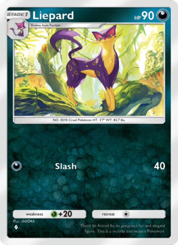 Liepard 052/86 — Mythical Island (English Pokémon TCG card)